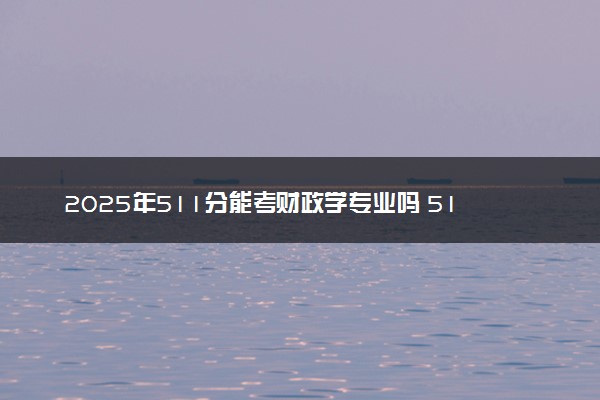 2025年511分能考财政学专业吗 511分财政学专业大学推荐