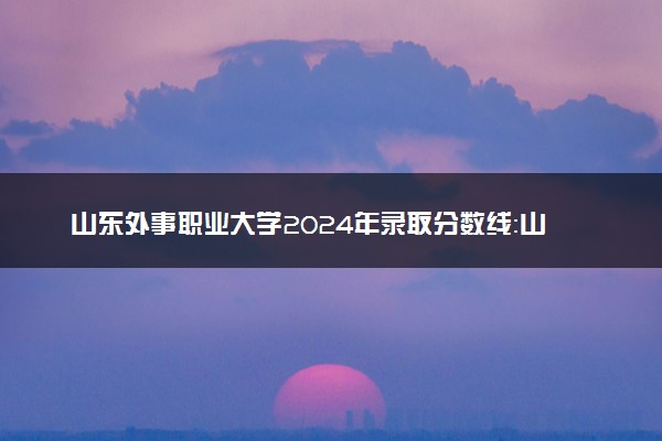 山东外事职业大学2024年录取分数线：山东483分领跑，山东150分垫底 2025报考建议及事项