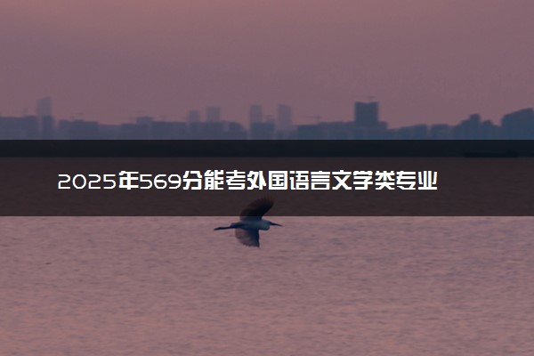 2025年569分能考外国语言文学类专业吗 569分外国语言文学类专业大学推荐