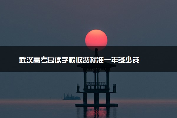 武汉高考复读学校收费标准一年多少钱