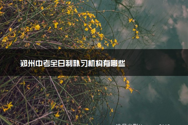 郑州中考全日制补习机构有哪些