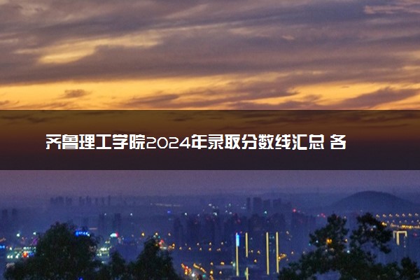 齐鲁理工学院2024年录取分数线汇总 各省最低分与位次排名及2025报考指南