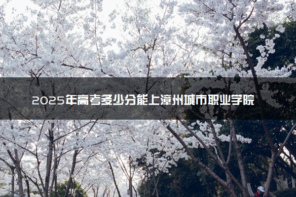 2025年高考多少分能上漳州城市职业学院？预测各省份录取分数线（附2024年数据及报考指南）