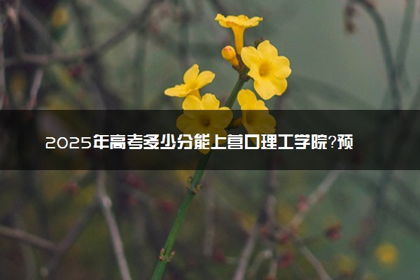 2025年高考多少分能上营口理工学院？预测各省份录取分数线（附2024年数据及报考指南）