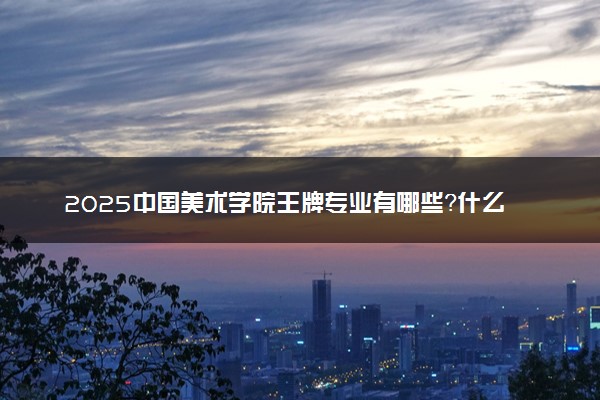 2025中国美术学院王牌专业有哪些？什么专业好还就业前景广阔