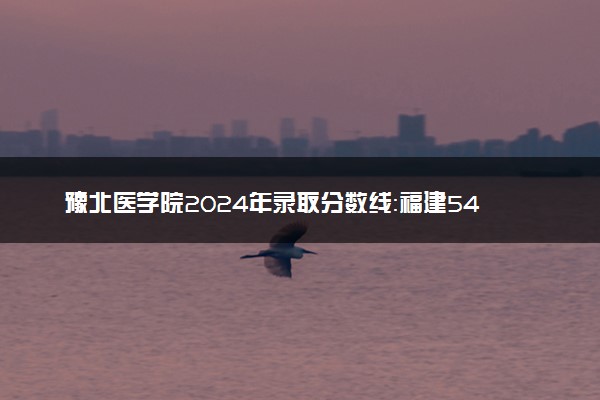 豫北医学院2024年录取分数线：福建540分领跑，河南212分垫底 2025报考建议及事项