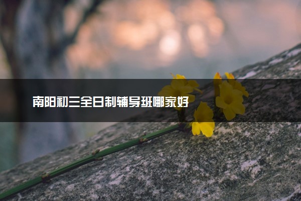南阳初三全日制辅导班哪家好