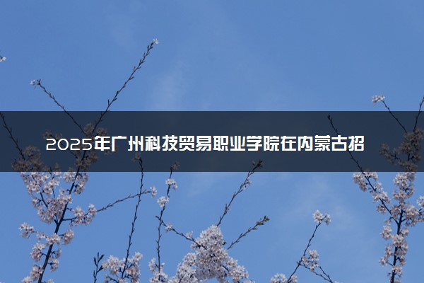 2025年广州科技贸易职业学院在内蒙古招生代码及专业代码 广州科技贸易职业学院内蒙古代码是多少？怎么查询？