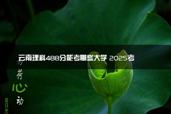 云南理科488分能考哪些大学 2025考生稳上的大学名单
