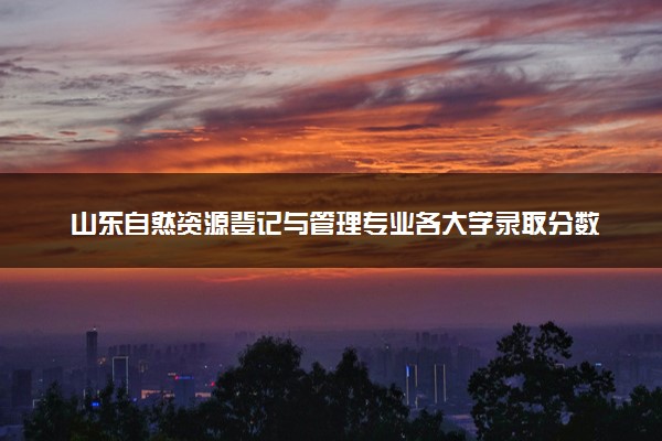 山东自然资源登记与管理专业各大学录取分数线：最低598分能上 开设院校及位次