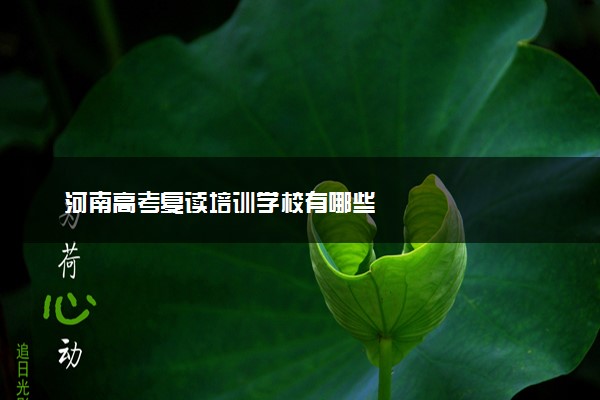 河南高考复读培训学校有哪些