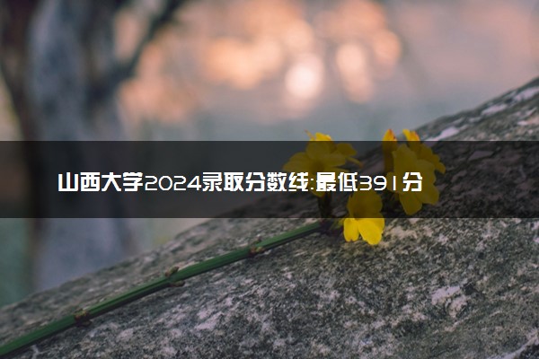 山西大学2024录取分数线：最低391分 附2025年报考建议及注意事项