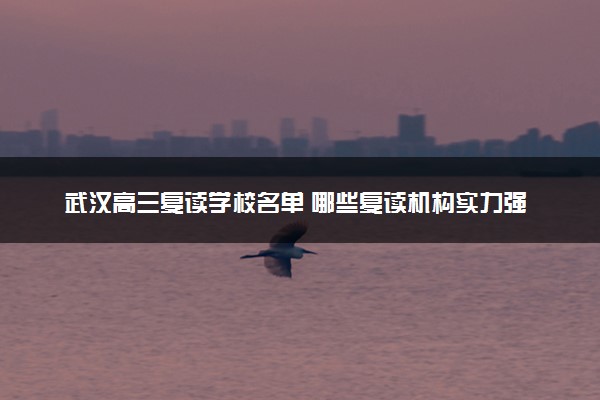武汉高三复读学校名单 哪些复读机构实力强