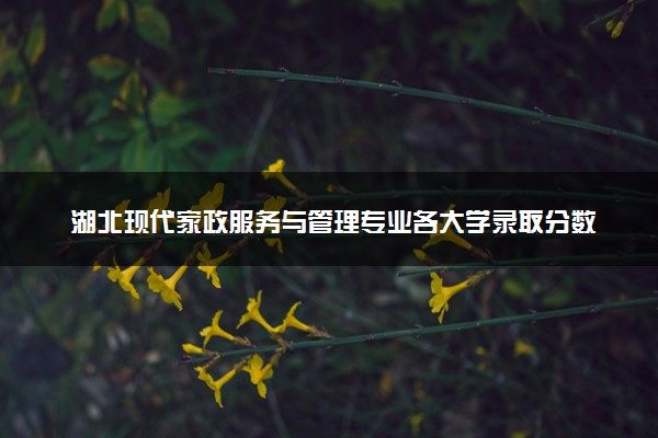 湖北现代家政服务与管理专业各大学录取分数线：最低404分能上 开设院校及位次