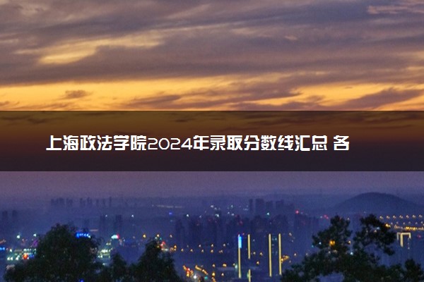 上海政法学院2024年录取分数线汇总 各省最低分与位次排名及2025报考指南
