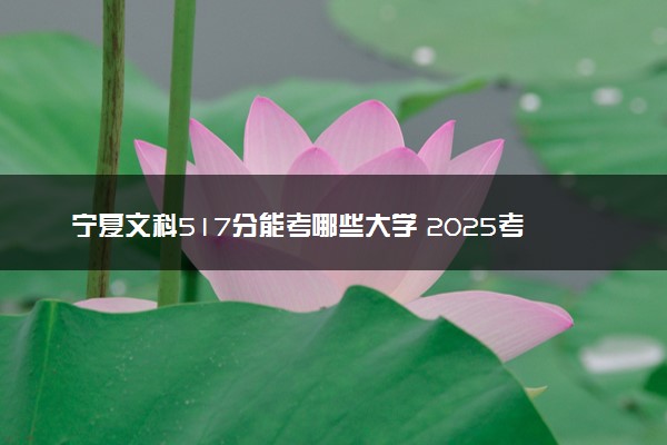 宁夏文科517分能考哪些大学 2025考生稳上的大学名单
