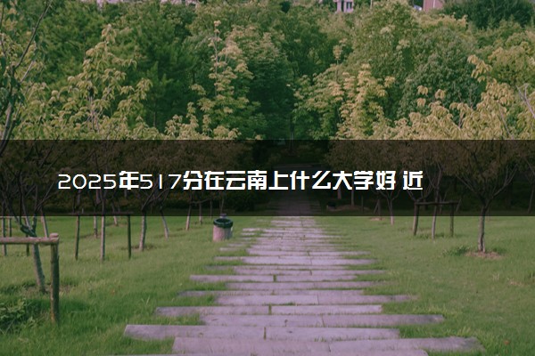 2025年517分在云南上什么大学好 近三年录取分数线是多少