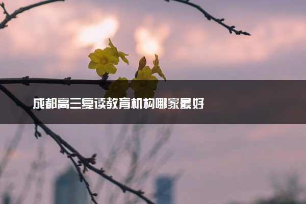 成都高三复读教育机构哪家最好
