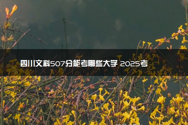 四川文科507分能考哪些大学 2025考生稳上的大学名单