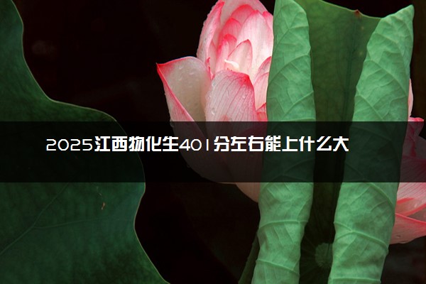 2025江西物化生401分左右能上什么大学 可以报考的院校名单