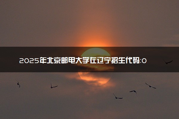 2025年北京邮电大学在辽宁招生代码：0013 专业代码及报考指南