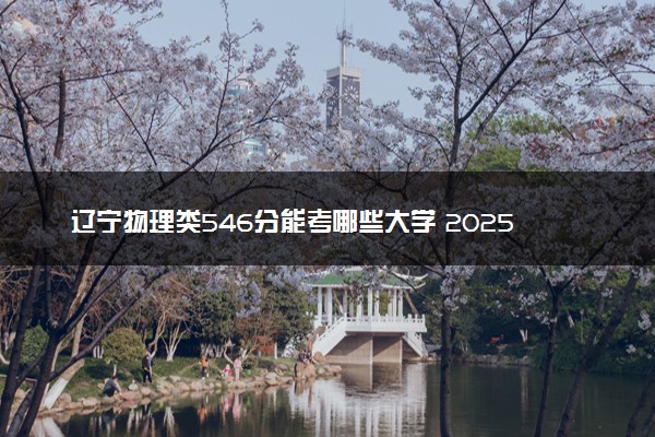 辽宁物理类546分能考哪些大学 2025考生稳上的大学名单