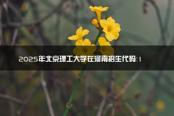2025年北京理工大学在河南招生代码：1490 专业代码及报考指南