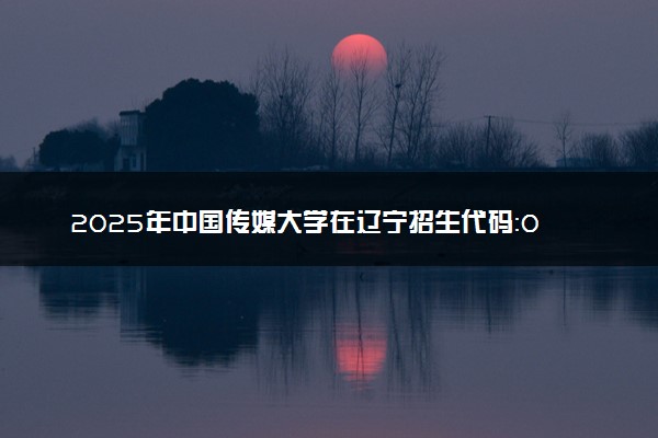 2025年中国传媒大学在辽宁招生代码：0033 专业代码及报考指南