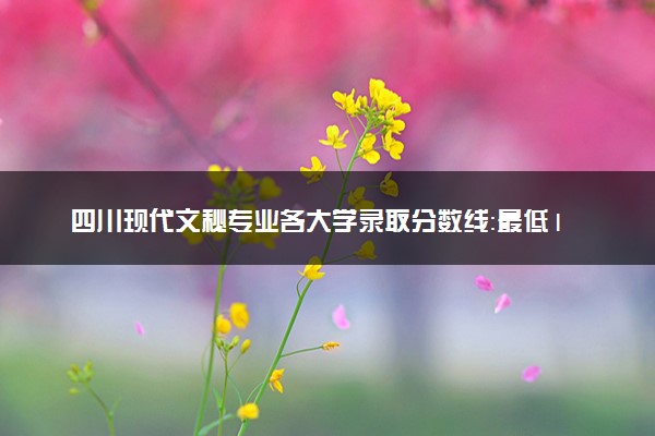 四川现代文秘专业各大学录取分数线：最低198分能上 开设院校及位次
