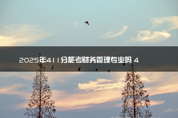 2025年411分能考财务管理专业吗 411分财务管理专业大学推荐