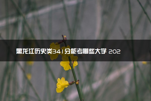 黑龙江历史类341分能考哪些大学 2025考生稳上的大学名单