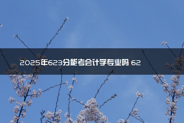 2025年623分能考会计学专业吗 623分会计学专业大学推荐
