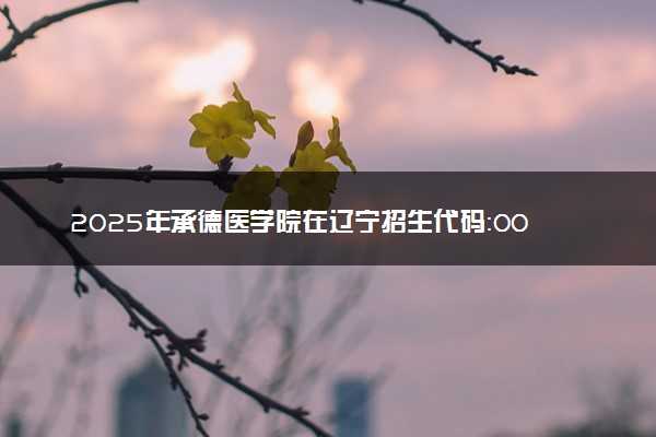 2025年承德医学院在辽宁招生代码：0093 专业代码及报考指南