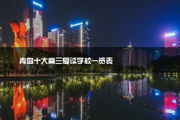 青岛十大高三复读学校一览表
