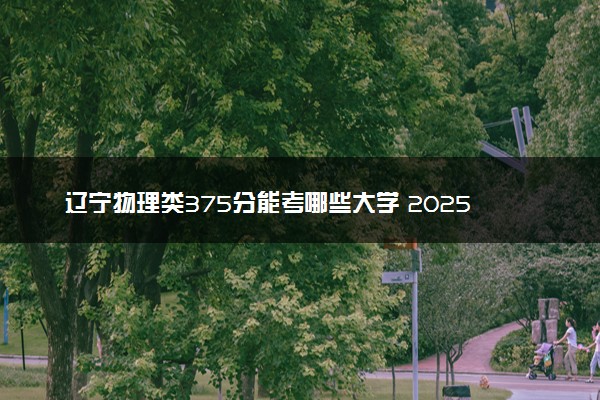 辽宁物理类375分能考哪些大学 2025考生稳上的大学名单