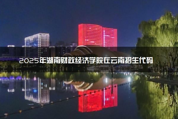 2025年湖南财政经济学院在云南招生代码及专业代码 湖南财政经济学院云南代码是多少？怎么查询？