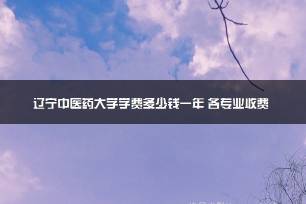 辽宁中医药大学学费多少钱一年 各专业收费标准（2025年参考）