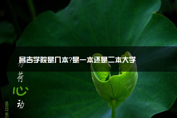 昌吉学院是几本？是一本还是二本大学