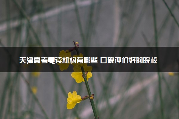 天津高考复读机构有哪些 口碑评价好的院校