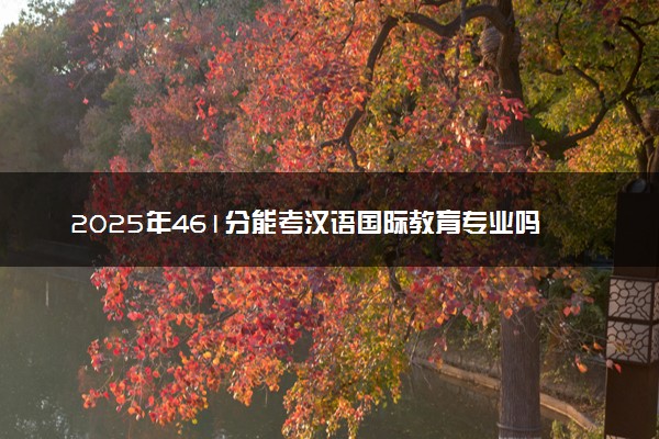 2025年461分能考汉语国际教育专业吗 461分汉语国际教育专业大学推荐