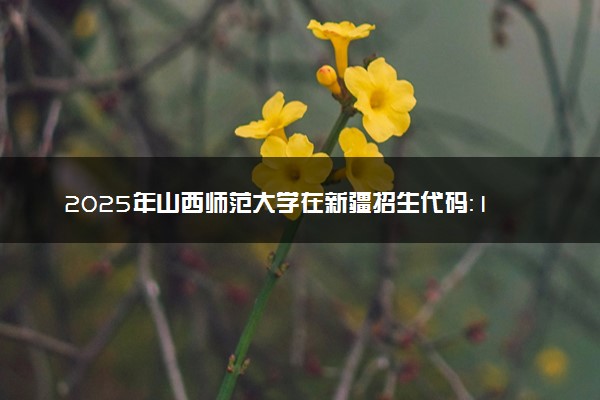 2025年山西师范大学在新疆招生代码：1099 专业代码及报考指南