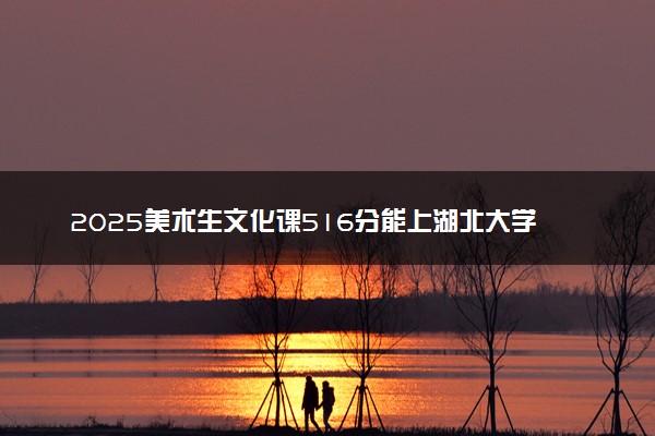 2025美术生文化课516分能上湖北大学吗