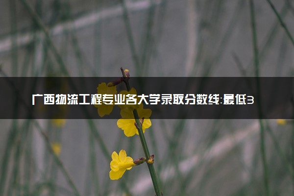 广西物流工程专业各大学录取分数线：最低381分能上 开设院校及位次