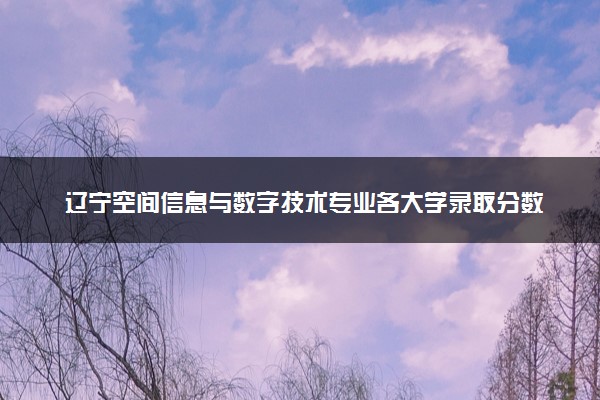 辽宁空间信息与数字技术专业各大学录取分数线：最低524分能上 开设院校及位次