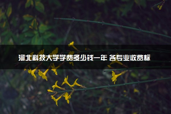 河北科技大学学费多少钱一年 各专业收费标准（2025年参考）