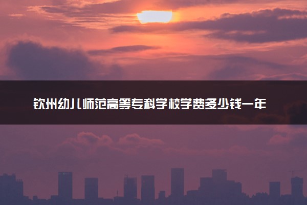 钦州幼儿师范高等专科学校学费多少钱一年 各专业收费标准（2025年参考）