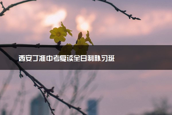 西安丁准中考复读全日制补习班