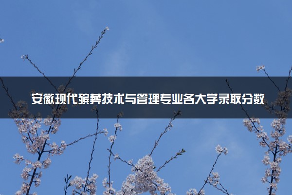 安徽现代殡葬技术与管理专业各大学录取分数线：最低418分能上 开设院校及位次