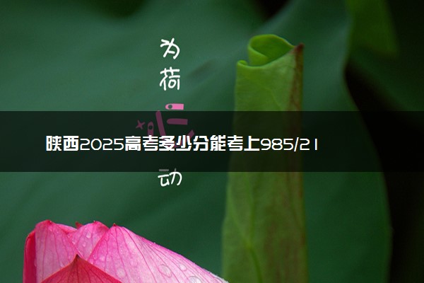 陕西2025高考多少分能考上985/211 附最低录取分数线
