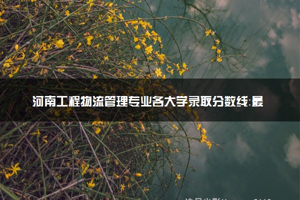 河南工程物流管理专业各大学录取分数线：最低381分能上 开设院校及位次